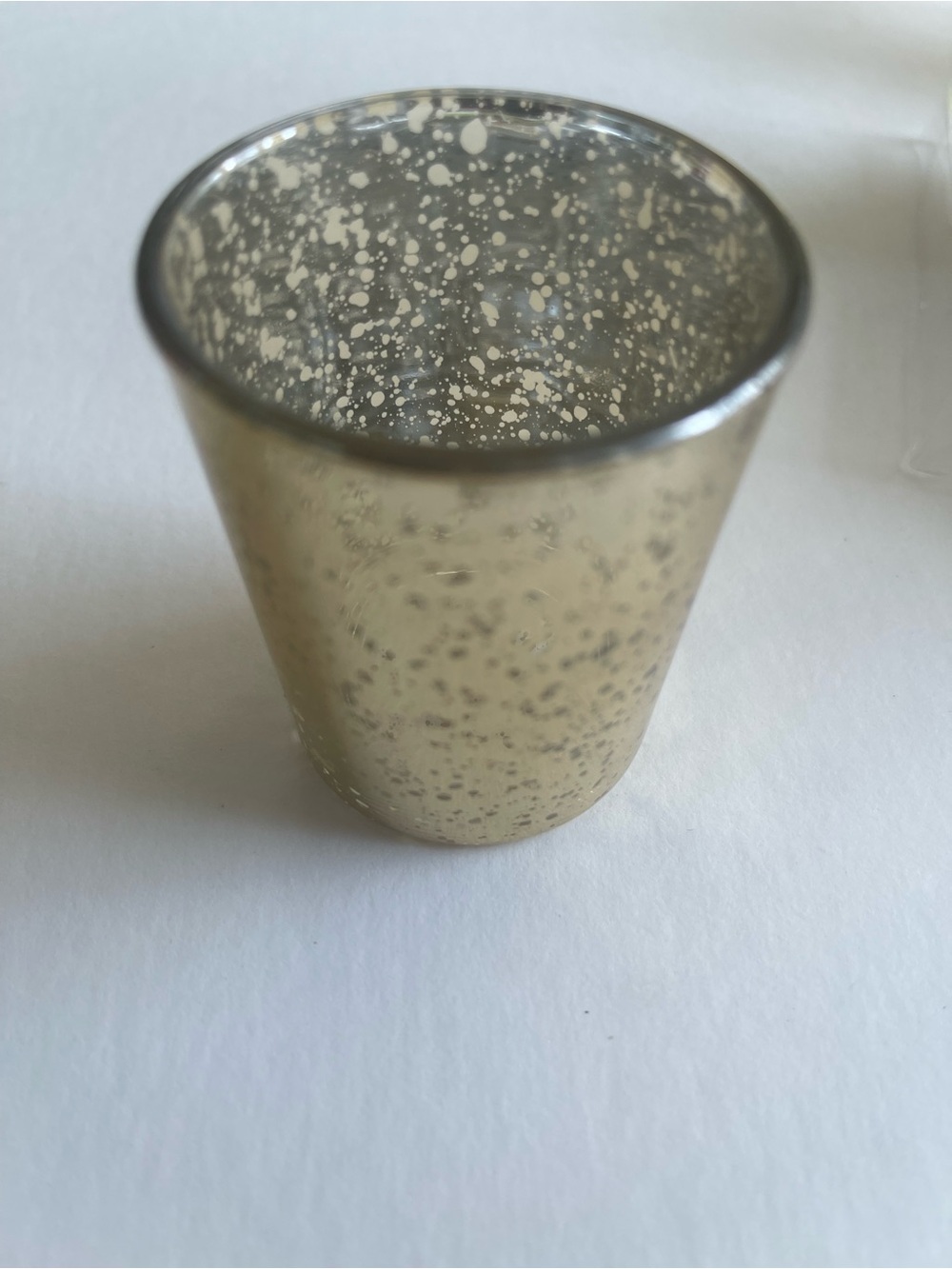 Ashland Gold Speckled Mercury Glass Candle Holders